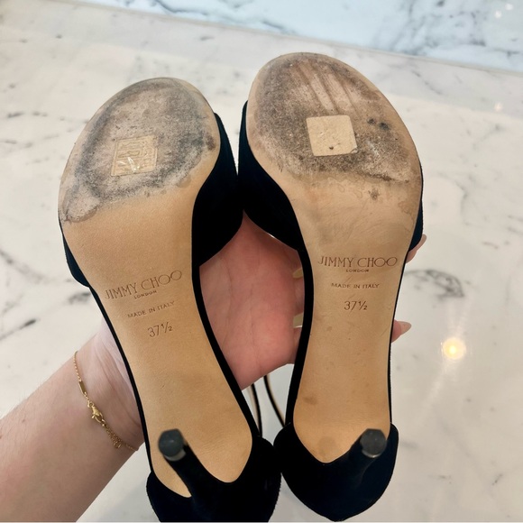 Jimmy Choo Black T-Strap Heels main image 0